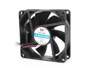 80mm x 80mm x 25mm 2pin DC 12V Brushless Cooling Fan for PC Case CPU Cooler