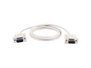 1.4M RS232 DB9 9 Pin Male to VGA Video 15 Pin Male Adapter Cable Light Gray