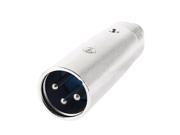 Silver Tone RCA Female Jack to 3 Pin XLR Male Plug F M Adapter Audio Converter