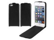 Black PU Leather Vertical Phone Holder Pouch Flip Case Cover for iPhone 5 5G 5S