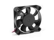 50mmx10mm 2 Pin DC 12V 0.12A Brushless PC CPU Cooler Cooling Fan Black