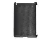 Black Carbon Fiber Pattern Protective Hard Back Case Cover for iPad 2