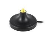Unique Bargains 1.5M RP SMA Male Cord to Female Jack Connector Round Magnetic Antenna Base Black