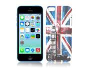 UK Britain Flag Pattern Hard Protective Shell Back Case Cover for iPhone 5C