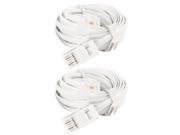 3 Meter RJ11 Male to UK BT 6P2C Male Phone Extension Cable Connector 2pcs