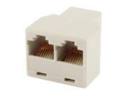 8P8C Network RJ45 F F Female to Dual Ports Female Splitter Adapter Connector