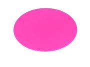 Fuchsia Round Antislip Silicone Mouse Pad Mat for Laptop PC Computer