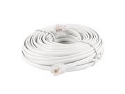 12M 39ft RJ11 6P2C Modular Telephone Phone Cables Wire Off White