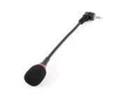 Flexible Neck 3.5mm Jack Microphone 17cm for Notebook Laptop