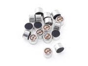 Round Shape MIC Capsule Electret Condenser Microphone 9.6mm x 6.5mm 18 Pcs