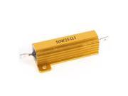 50W 25 Ohm 5% Chassis Mounted Audio Aluminum Clad Resistors Gold Tone