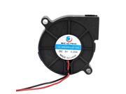 50mm DC 5V 0.20A 2 Pin Connector CPU Cooling Blower Fan Black for Notebook