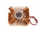 Copper Tone Sleeve Bearing VGA Video Card Heatsink Cooler Cooling Fan 45mm
