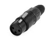 68mm Long Female 3 Pin XLR Connector Plug for Microphone MIC Cable