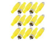 Yellow RCA Phono Male Plug Solder Audio Video Cable Adapter Connector 15 Pcs