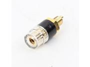 Black Clear Cable Amplifier Terminal Plug Speaker Binding Post Connector