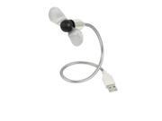 USB 2.0 Mini Flexible Cooler Cooling Fan Gray for Laptop Notebook Computer