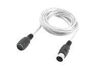 Technology 5 Pin MIDI Instrument Interface Cable Clear 9.5ft 2.9m