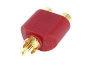 RCA Male Plug to Dual RCA Female Jacks Audio Adapter Y Splitter Converter