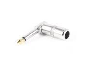 Stereo Audio Right Angle 6.35mm 1 4 Male Guitar Mono Plug Cable Connector