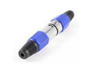 Quick Locking XLR 3 Pin Male Female Audio Speaker Cable Connector Blue
