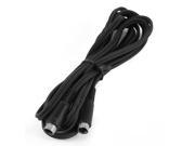 Black S Video 4P 4 Pin Male to Male Adapter Cable 3 Meters