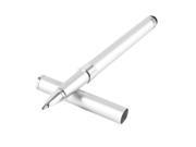 Cell Phone Alloy Black Ink Ballpoint Capacitive Stylus Touch Pen Gray