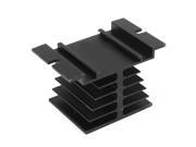 Aluminium Heat Dissipation Heatsink Cooling Fin Black for Solid State Relay