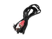 6ft Aux Audio 3.5mm Stereo Male Plug to 2 RCA Male Jack Y Cable Adapter