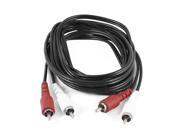 10Ft Long 2 RCA Male to 2 RCA Male Audio Stereo Speaker Y Adapter Cable