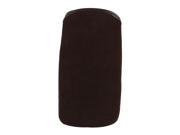 Brown Faux Suede Vertical Protective Phone Pouch Case Cover for Nokia 3310