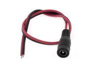 30cm Security System 5.5mm x 2.1mm Female to 2 Pin Connector DC Power Cable Red
