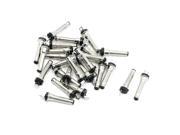25 Pcs 2.0mm x 0.6mm x 13.2mm Male Plug DC Power Jack Connector Adapter