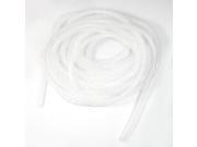Electrical Wire Cable Protection 14mm Dia Tube Spiral Wrap Hose 7M White