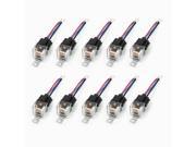 10 Pcs 4 Wire Plastic Socket Normal Closed SPST Car Relay DC 12V 40 Amp