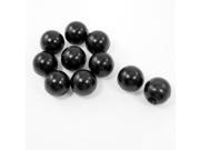 0.5 Dia Threaded Black Plastic Ball Knob Round Handle 10Pcs for Machine Tool