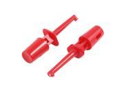10 x Spring Loaded SMD IC Test Hook Clip Red for Multimeter Lead Cable