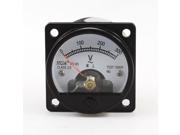 AC 0 300V Fine Tuning Dial Panel Analog Voltage Meter Voltmeter Black