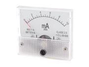 White Plastic Class 2.5 Analog Panel Meter Current 0 10mA