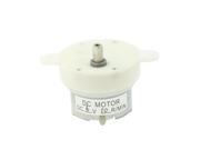 DC 6V Voltage 10RPM Rotating Speed 2 Pin Terminals Plastic Top Geared Motor