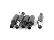 5 Pcs DC Plug Cable Jack Power Supply Female Connector 6.3mm x 3mm