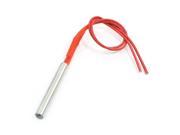 Red Double Wire Stainless Steel Cartridge Heater 110V 250W 8mm x 60mm