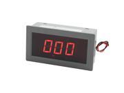 AC 75 300V Red LED Display Voltmeter Digital Panel Voltage Meter Gray