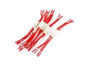 s White Red 4 Pins Wire Lead Connector Plug for Car