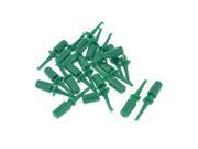 20 Pcs Green Plastic Multimeter Lead Wire Testing Hook
