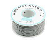 Unique Bargains P N B 30 1000 Insulated PVC Coated 30AWG Wire Wrapping Wires Reel 656Ft Gray
