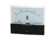 DC 0 2A Rectangle Shape Analog Panel Ammeter Gauge Amperemeter Class 1.5