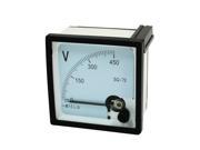 Class 1.5 AC 0 450V Screw Mounted Voltage Panel Meter Voltmeter SQ 72
