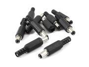 10 Pcs 5.5mm x 2.1mm Male DC Power Plug Adapter for Audio Video