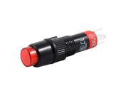 DC 24V SPDT 5Pin Soldering Momentary Red Lamp Press Push Button Switch